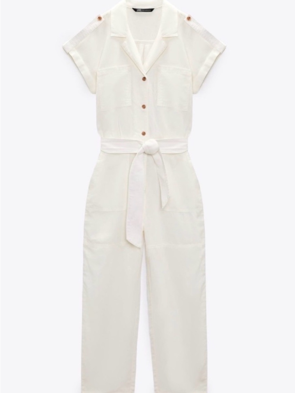 Zara Women’s Utility Jumpsuit with Tie Waist - Picture 4 of 8